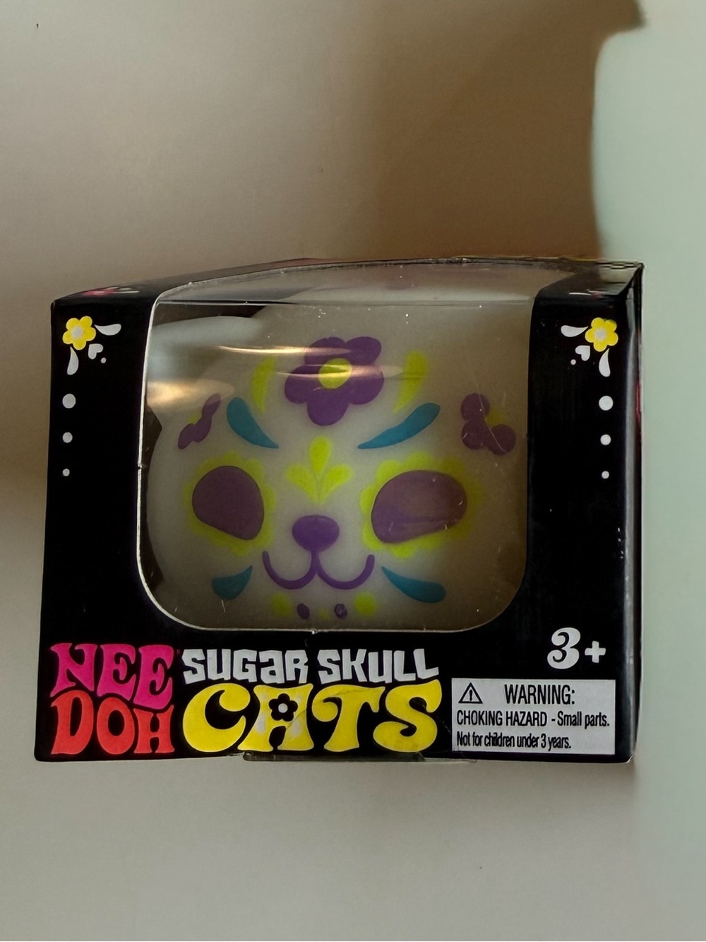 Needoh Sugar Skull Cats - White & Purple